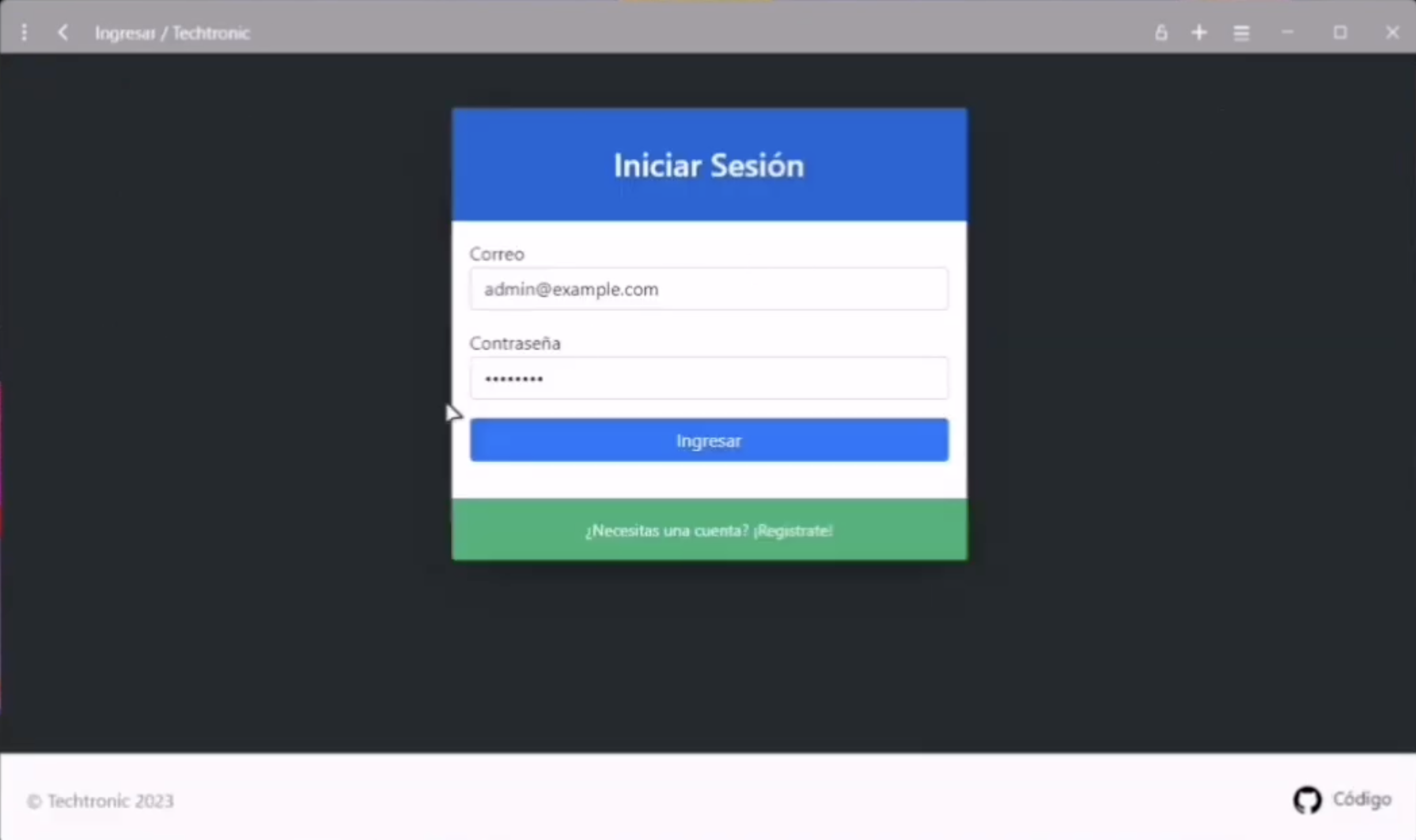 Techtronic vista principal